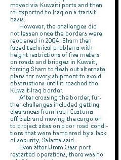 Capt. Shadi Salama of Sham Logistics Services Interviewed for Breakbulk Magazine