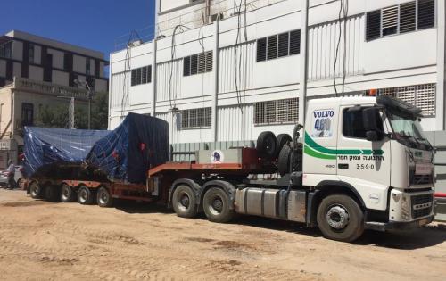 Kamor Logistics Delivering Tunnel Boring Machines to Tel Aviv