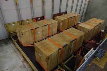 GRUBER Ships 4 Heavy Wooden Cases from Germany to India
