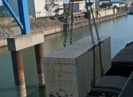 GRUBER Logistics Deliver by Barge in Germany