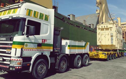 Turk Heavy Transport Complete Transformer Move to Zallaq