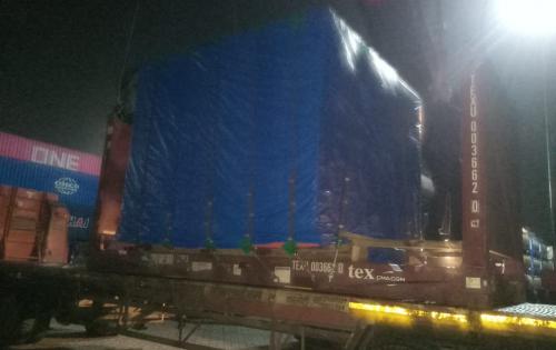 Green Channel with Another Delivery of Windmill Turbines