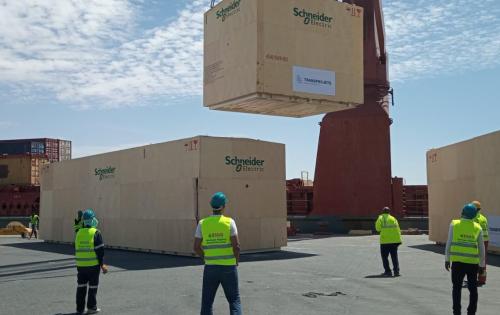 BSMG Discharge Heavy Cargo in Mauritania for Mining Projects