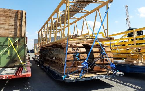 Wirtz Belgium with Shipment of Dismantled Crane to Oman