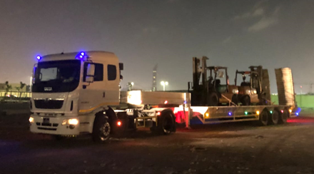 JSL Qatar & WSS UAE Handle Shipment of Construction Vehicles