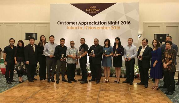 Trans Pacific International Logistics Win Etihad Cargo 'Top Customer Award 2016'