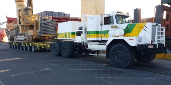 Turk Heavy Transport Receive Surface Miners in Bahrain
