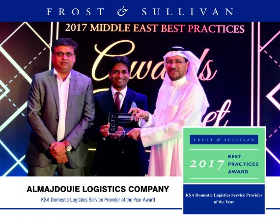 Almajdouie Recognised as 'Domestic Logistics Service Provider of the Year' by Frost & Sullivan