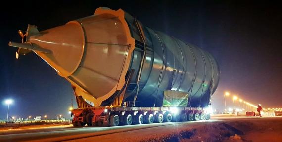 Turk Heavy Transport Deliver for Alba Pot Line 6 Project