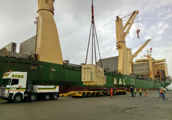 Turk Heavy Transport Complete Transformer Move to Zallaq