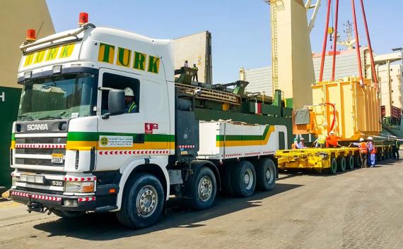 Turk Heavy Transport Deliver Transformers to Al Dhale Substation