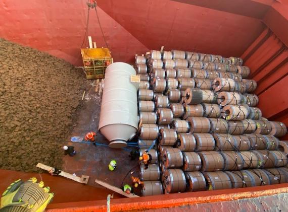 Cargo Experts Report Shipment of Steel Coils